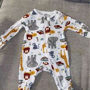 Just one you Newborn animal onesie / footie zip up